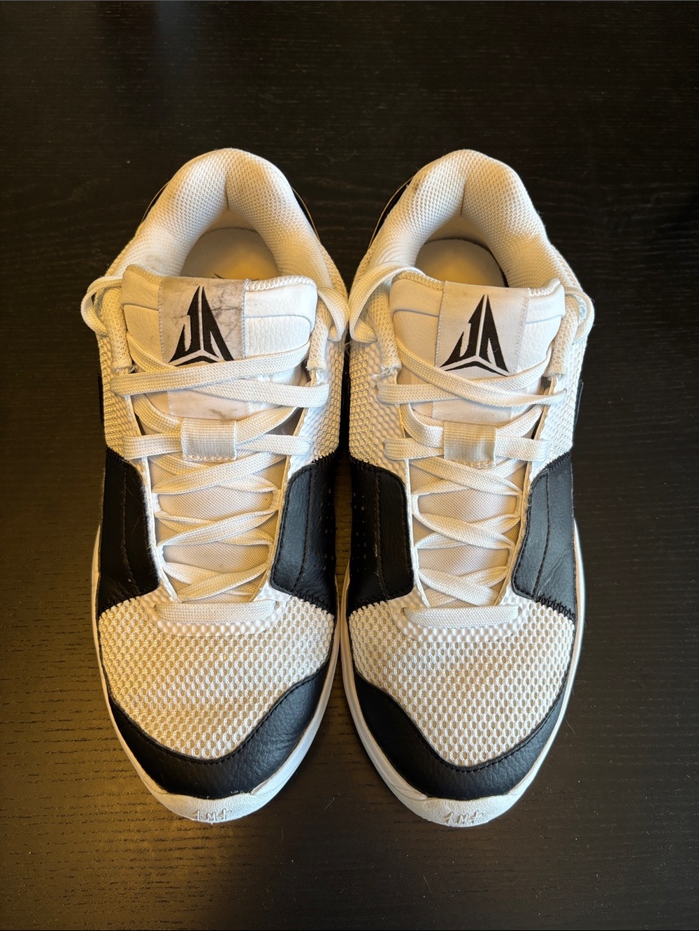 Nike Men's JA 1 Scratch 2.0 Low-Top Sneakers - White & Black
